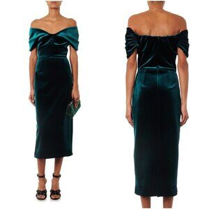 NWT Emilio de la Moreno Tamara Velvet Dress
